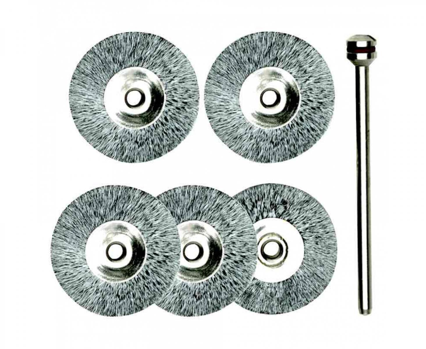 Щетки дисковые стальные Ø22 мм Proxxon 28952 5 шт.