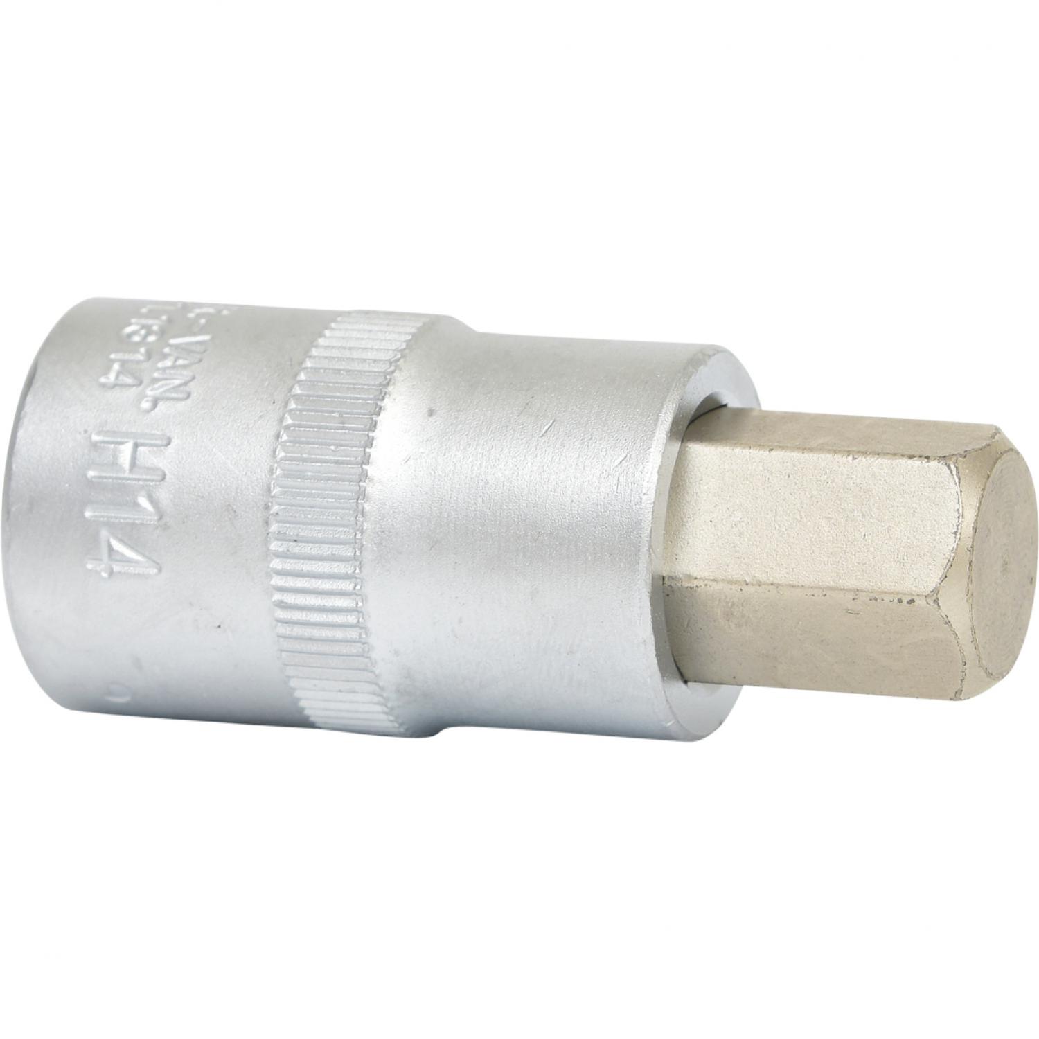 картинка Торцовая головка с битом 1/2" с внутренним шестигранником, короткая, 14 мм подвеска от магазина "Элит-инструмент"