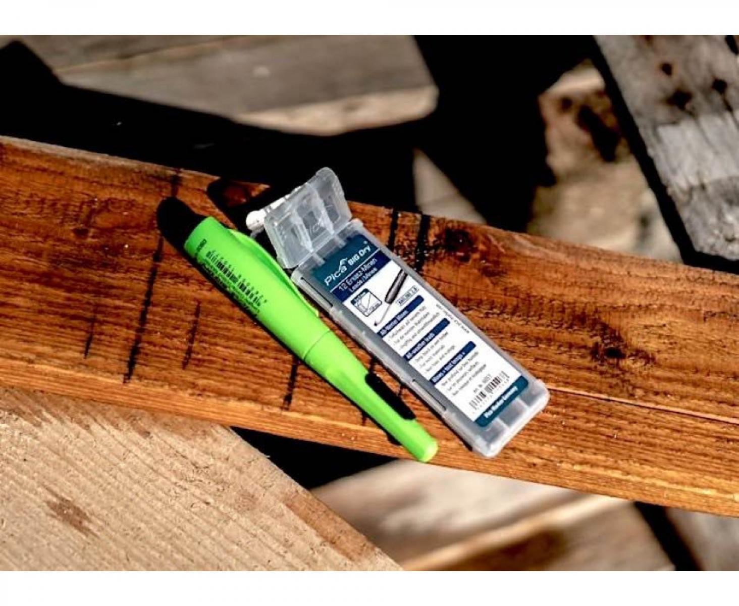 картинка Грифели Carpenter для карандаша Pica BIG Dry 6050 12 пр. от магазина "Элит-инструмент"