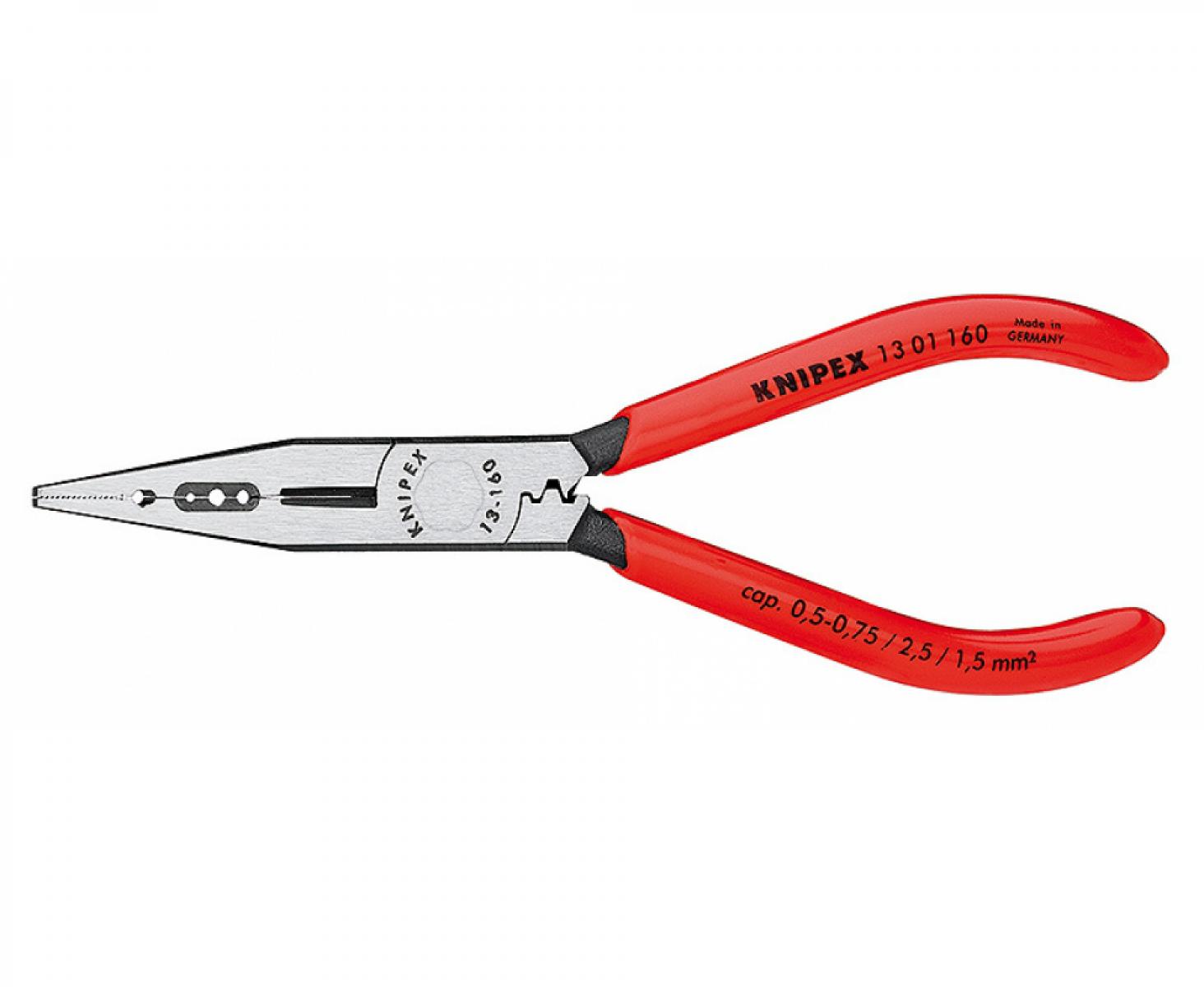 Плоскогубцы для монтажа проводов (0,5 - 0,75 мм) Knipex KN-1301160