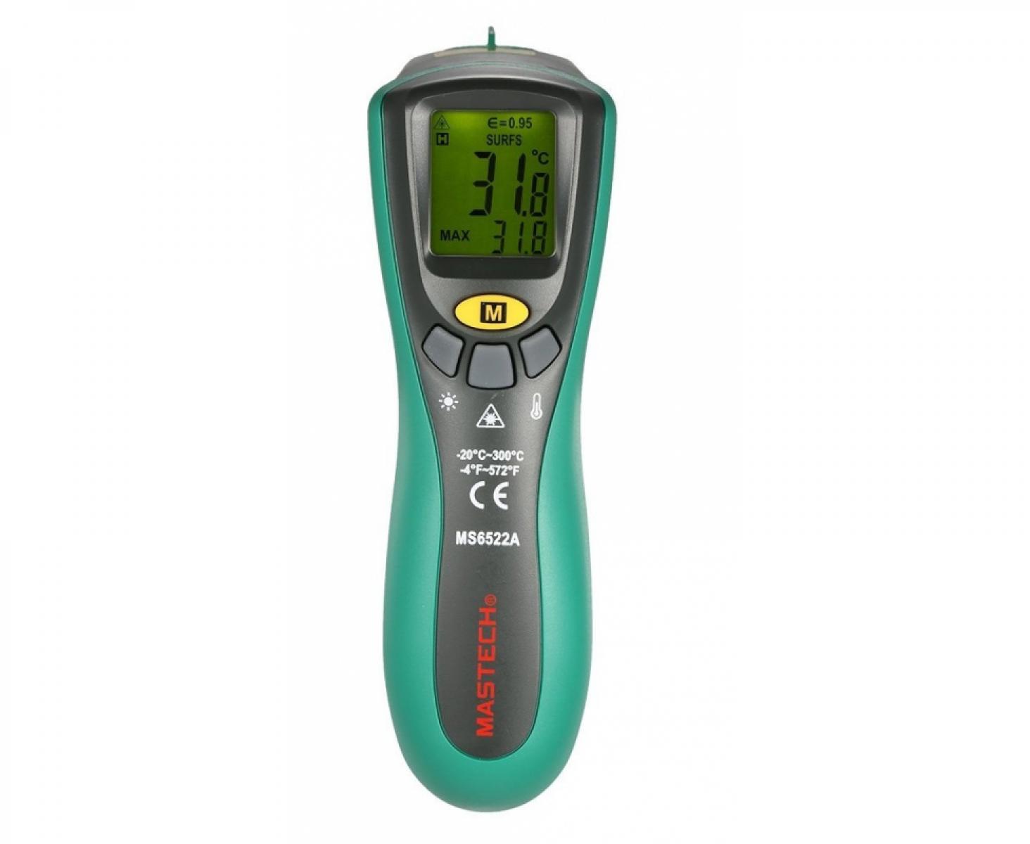 картинка Термометр цифровой инфракрасный Mastech MS6522A от магазина "Элит-инструмент"