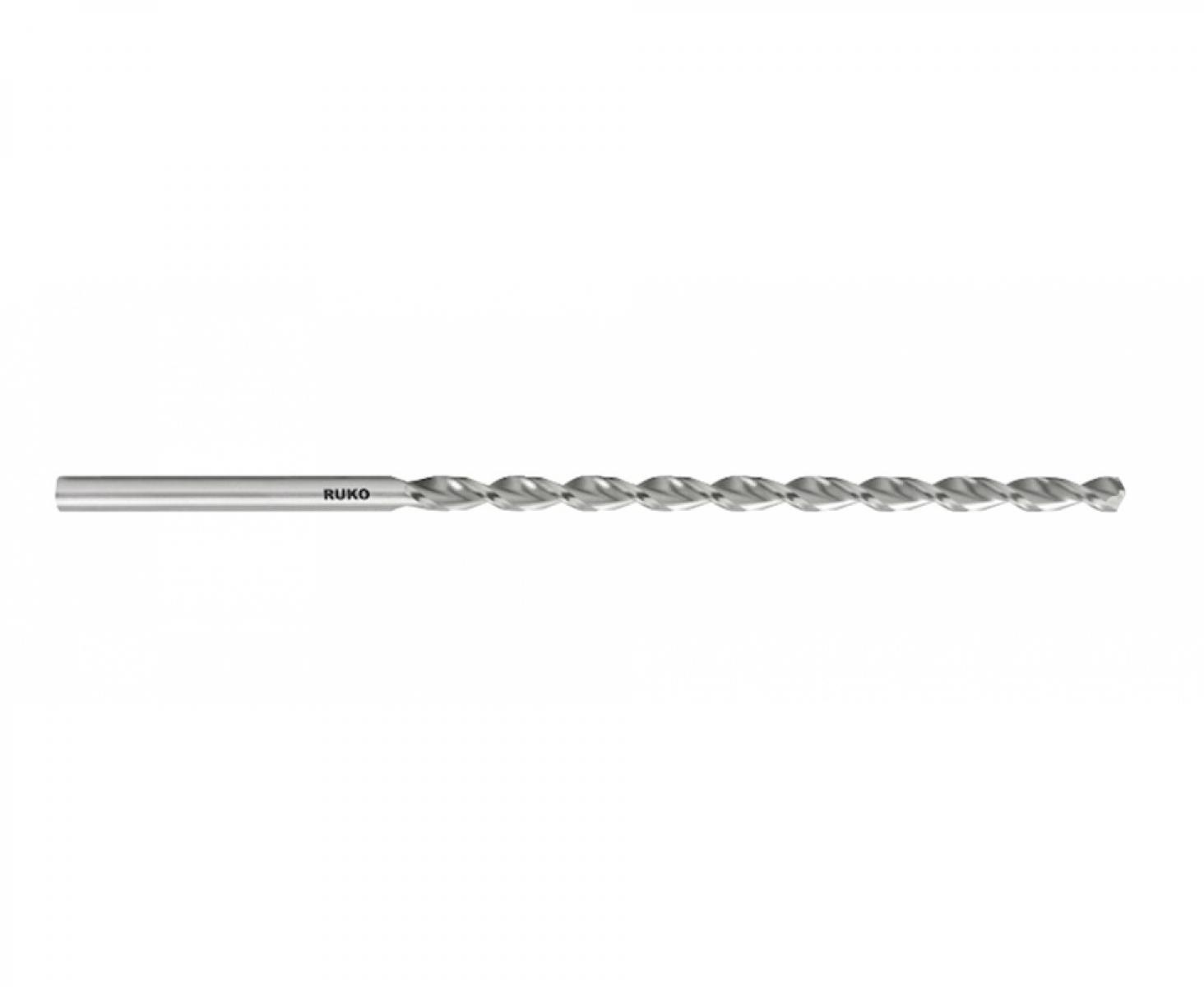 картинка Сверло по металлу сверхдлинное шлифованное Ruko HSS-G 4,0 х 235 мм 255040 от магазина "Элит-инструмент"