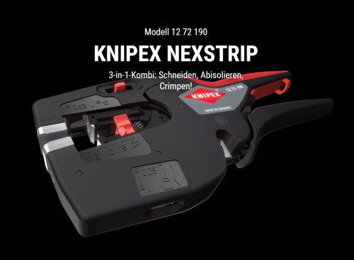 Многофункциональный инструмент - стриппер для электриков NexStrip KNIPEX KN-1272190