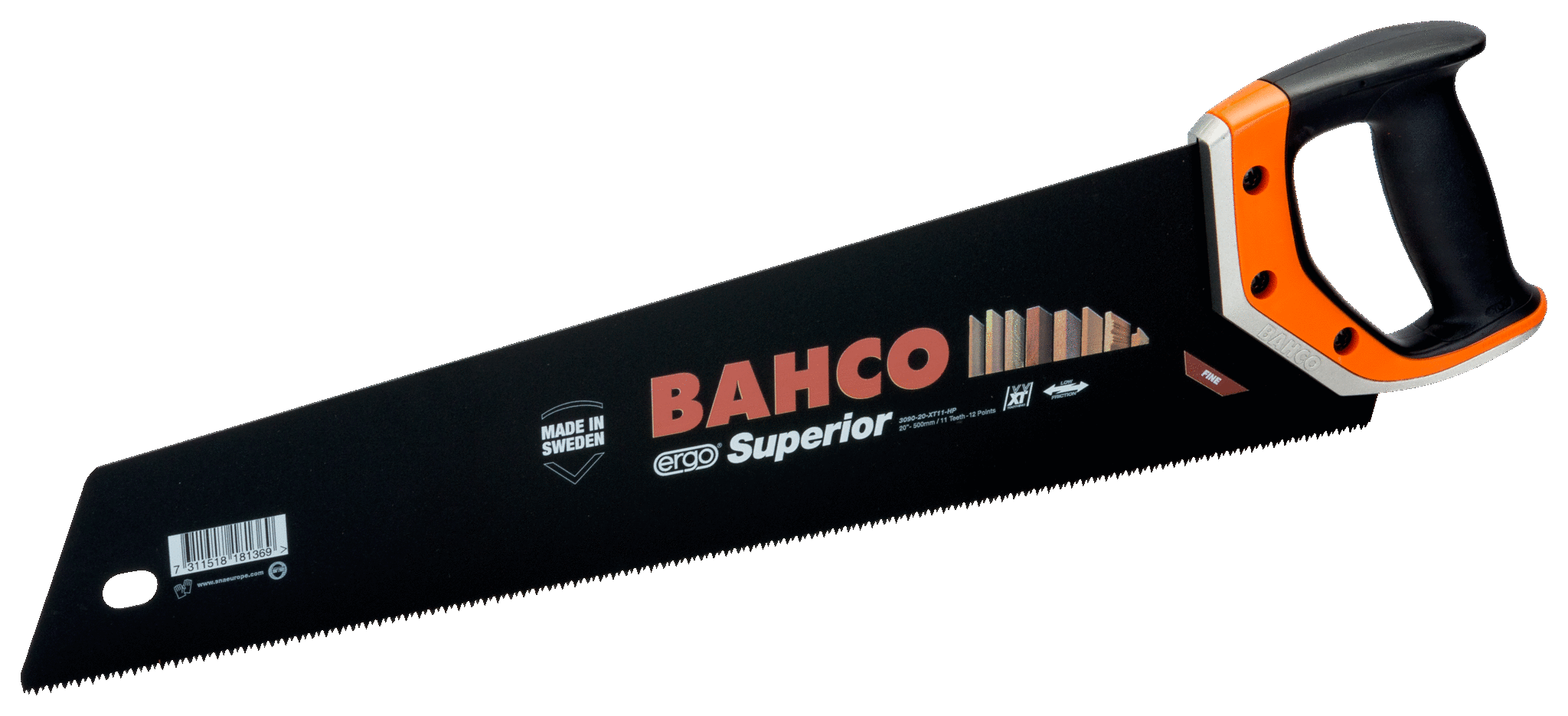 Ножовки с рукояткой ERGO™. Для пиления тонких и средних материалов BAHCO 3090