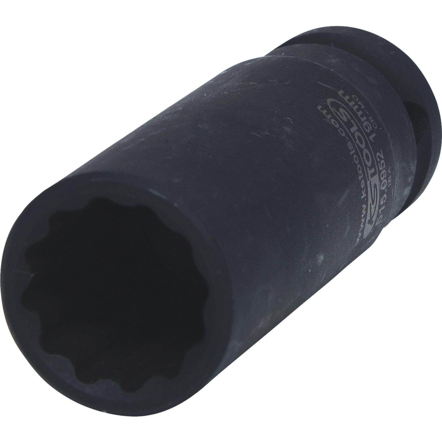 12-гранная силовая торцовая головка 1/2'', длинная, 19 мм