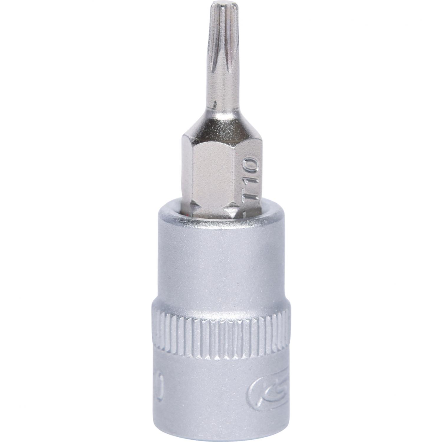 картинка Торцовая головка с профилем Torx с битом 1/4", T10 подвеска от магазина "Элит-инструмент"