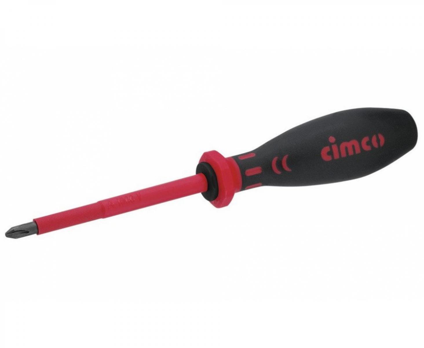 картинка Отвертка диэлектрическая VDE крестовая Phillips PH3х260 Cimco 117733 от магазина "Элит-инструмент"