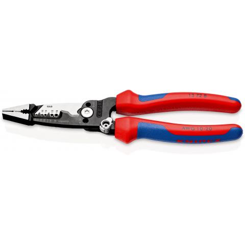 картинка KNIPEX WireStripper, многофункциональные клещи для электриков, американская модель KNIPEX 13728200  от магазина "Элит-инструмент"