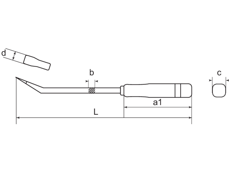 картинка Монтировка. Для работы на высоте BAHCO TAH2484-30 от магазина "Элит-инструмент"