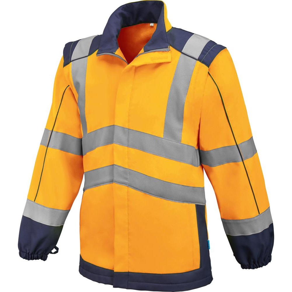 Куртка повышенной видимостиJasper, софтшелл, размер L, оранжевый/синий, FORMAT 6315 5805 Fplus