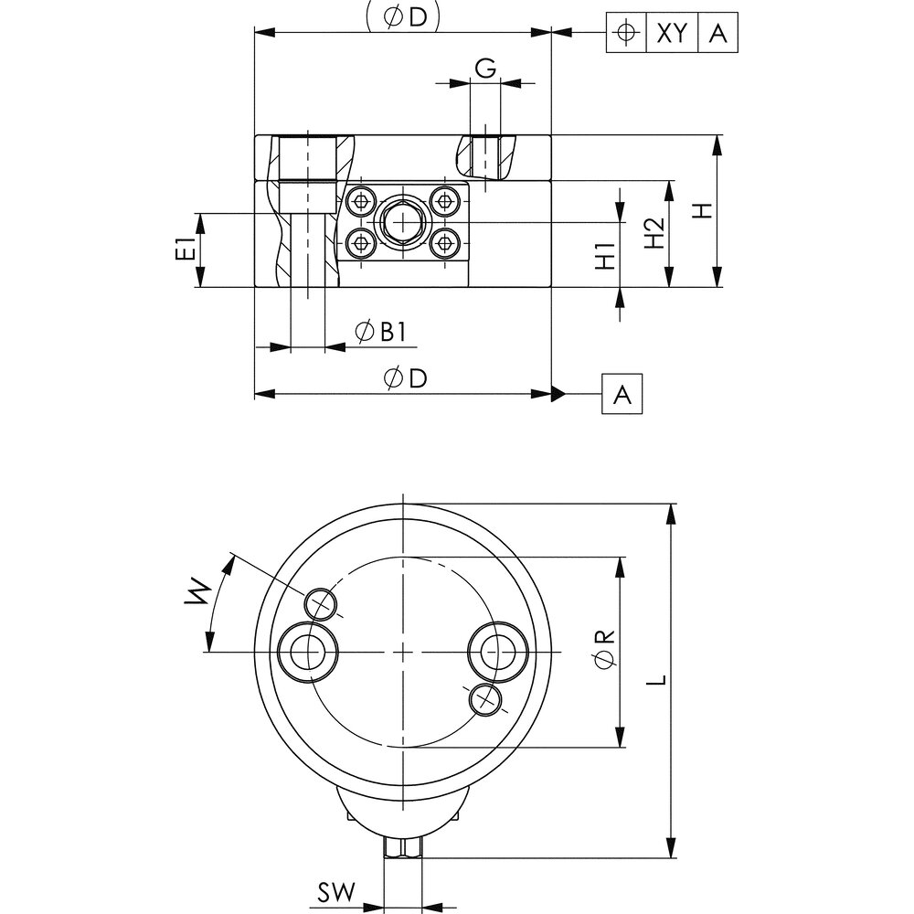 картинка Уравновешивающий элемент XY-плоскости АМF 558905 от магазина "Элит-инструмент"