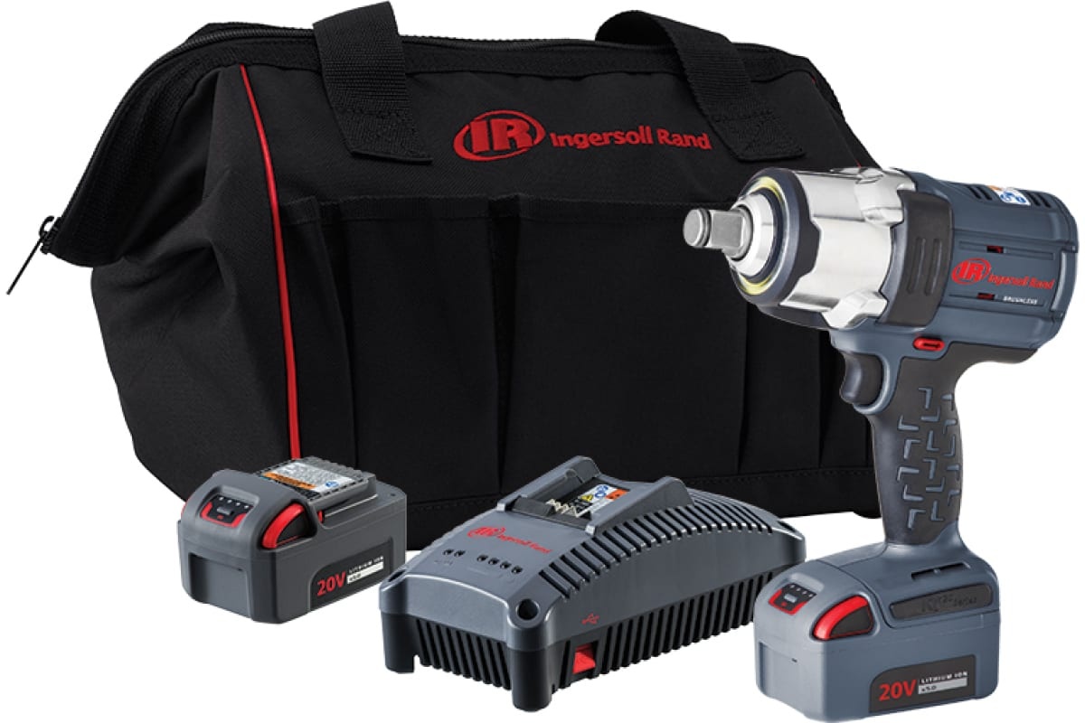 картинка Аккумуляторный ударный гайковерт Ingersoll Rand 3/4", 20 В, 750/35-500 Нм, 1700 об/мин W7172-K22-EU от магазина "Элит-инструмент"