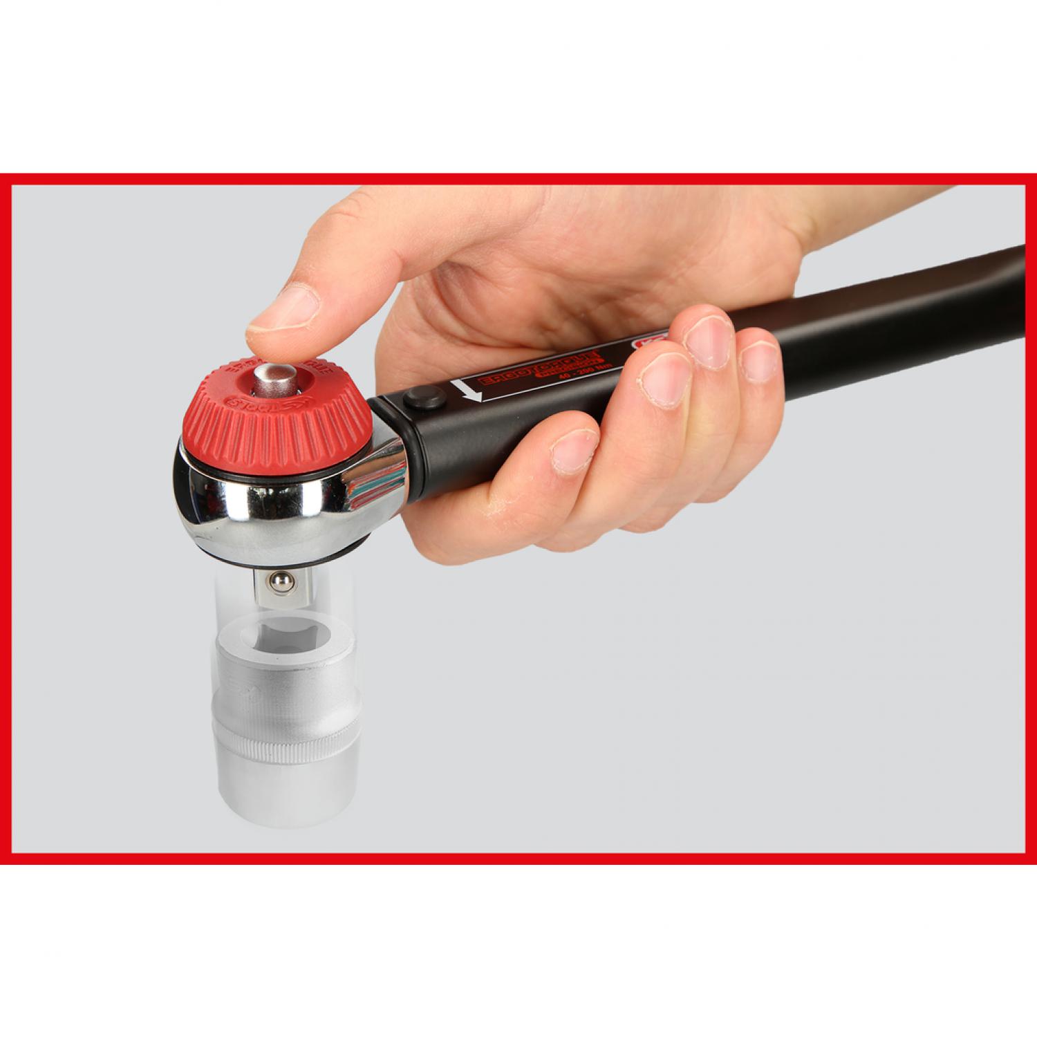 картинка Динамометрический ключ ERGOTORQUE®precision 1/2'' с трещоткой и поворотной ручкой, 60-320 Нм KSTools-516.1472 от магазина "Элит-инструмент"