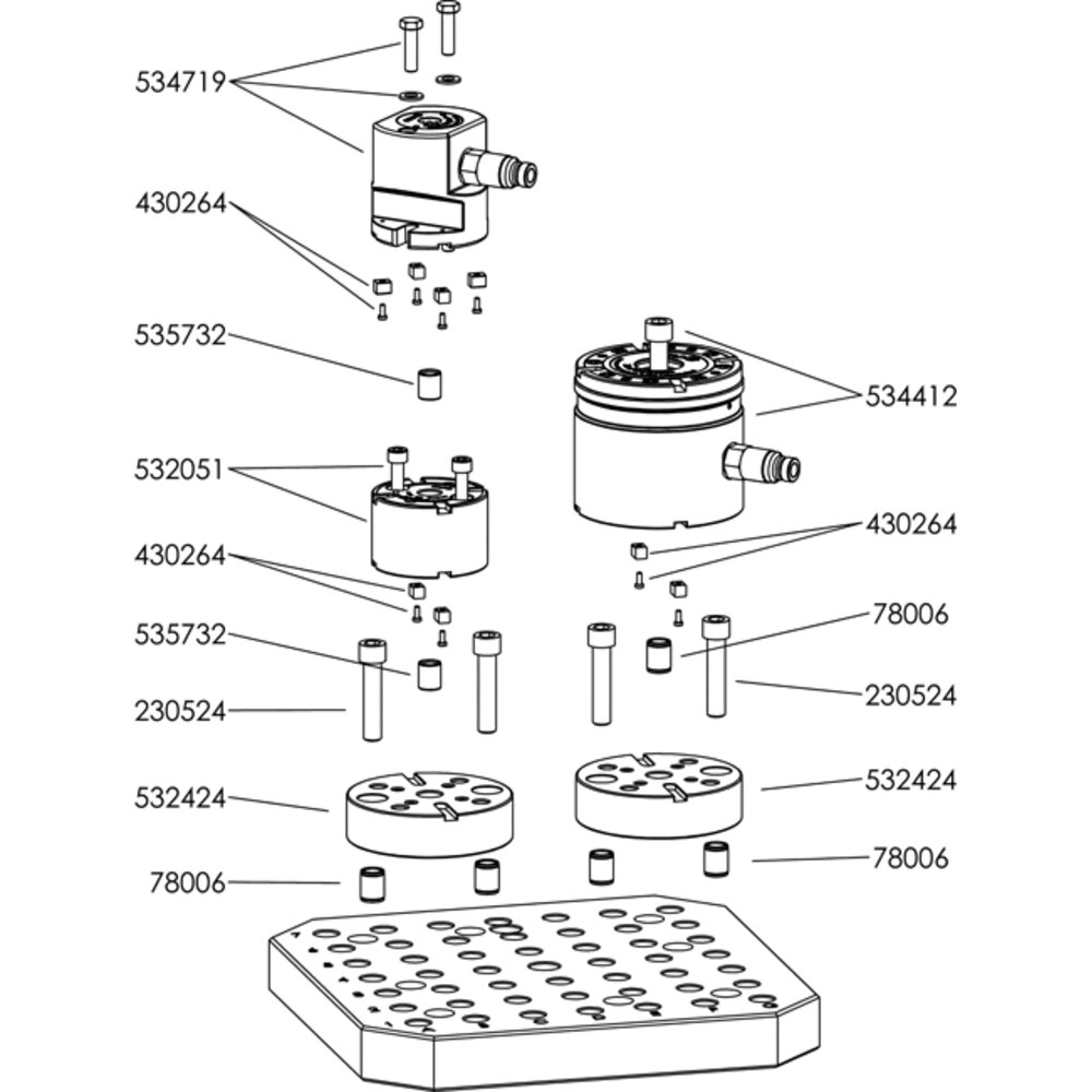 картинка Базовый элемент с индексацией для решетчатых пластин АМF 532424 от магазина "Элит-инструмент"