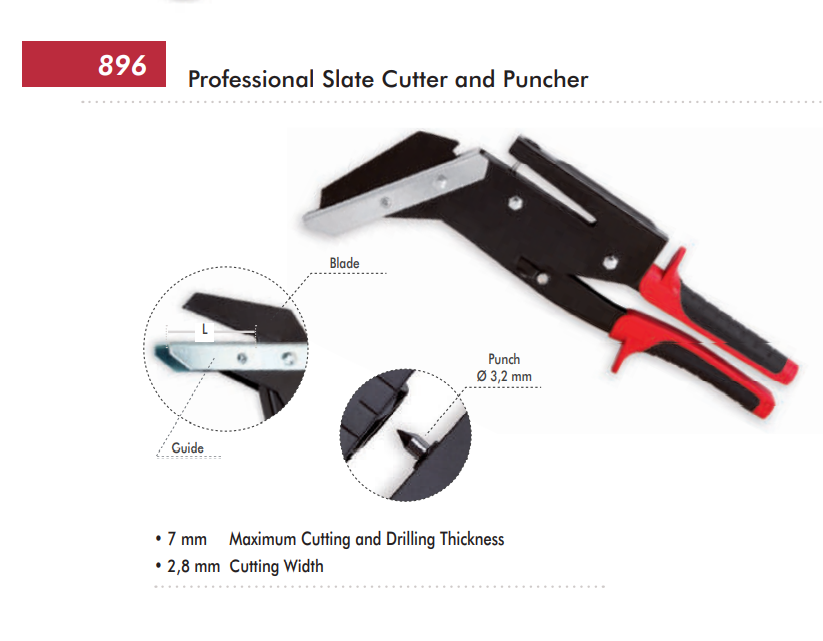 картинка Профессиональный просекатель и перфоратор для шифера DOGHER Ref 896-35 от магазина "Элит-инструмент"