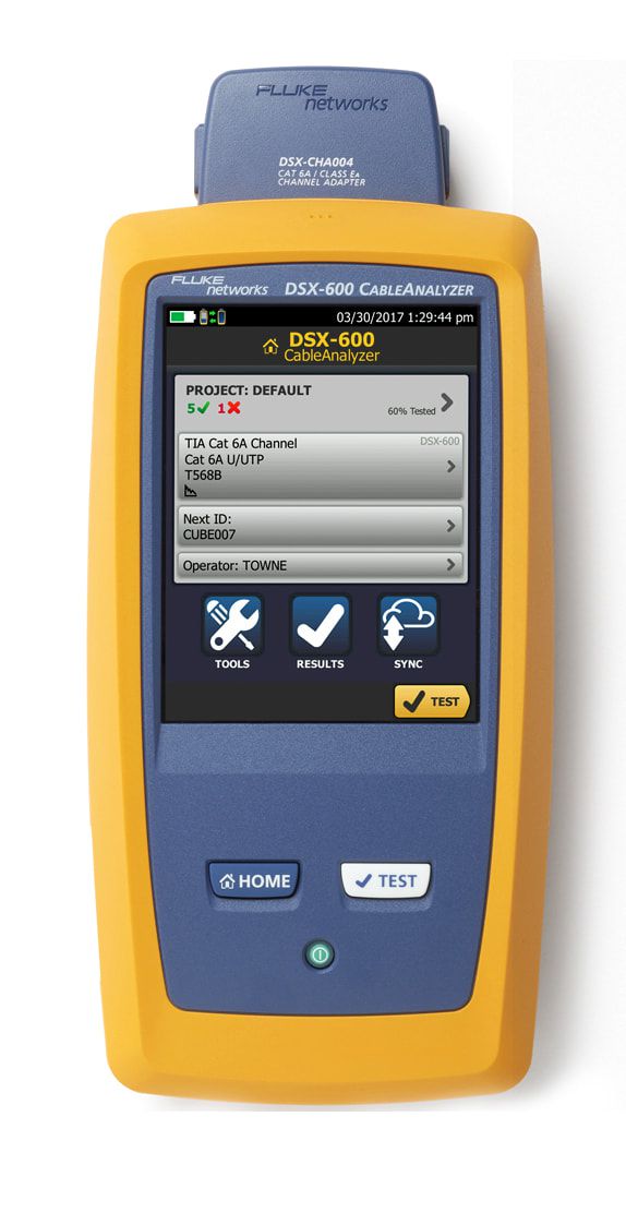 Тестер кабельный Fluke Networks DSX-600 INTL 4885164