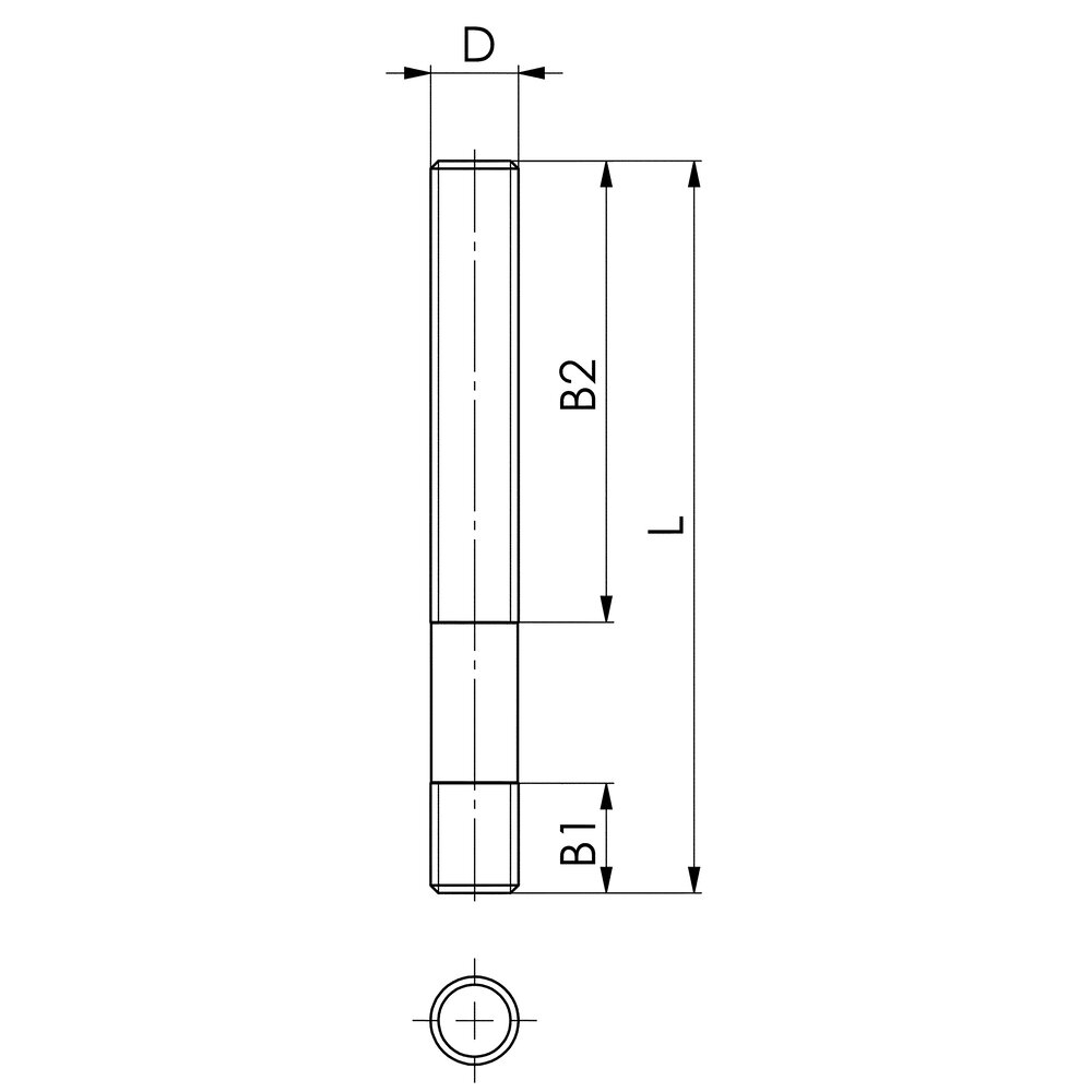 картинка Шпильки для гаек и Т-образных пазов, класс прочности 12.9 АМF 82180 от магазина "Элит-инструмент"