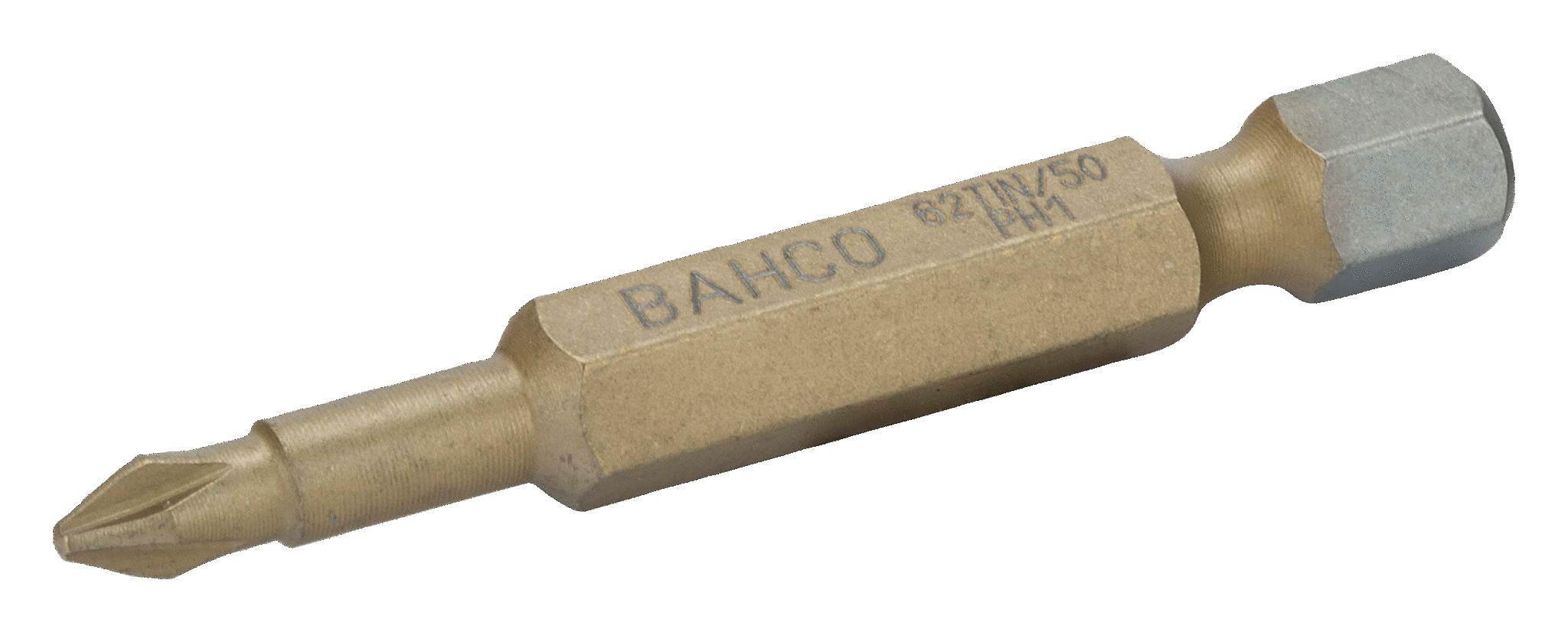 Торсионные биты с покрытием из нитрида титана для отверток Phillips, 50 мм BAHCO 62TIN/50PH3