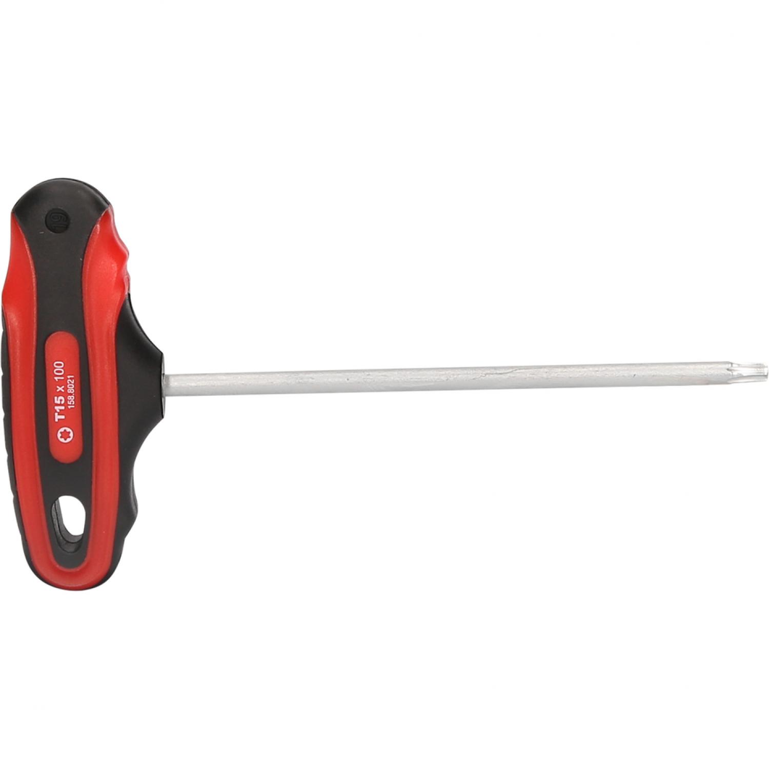 картинка Штифтовой ключ с профилем Torx и Т-образной рукояткой короткий, Т15 от магазина "Элит-инструмент"