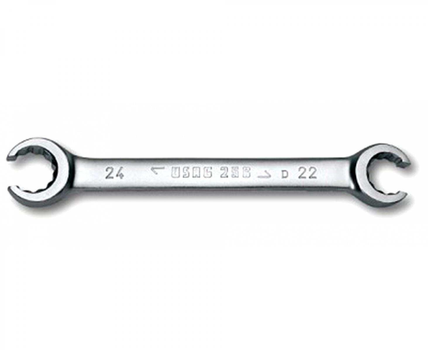 картинка Ключ гаечный накидной двусторонний открытый 17x19 мм USAG 256 N 256045 от магазина "Элит-инструмент"