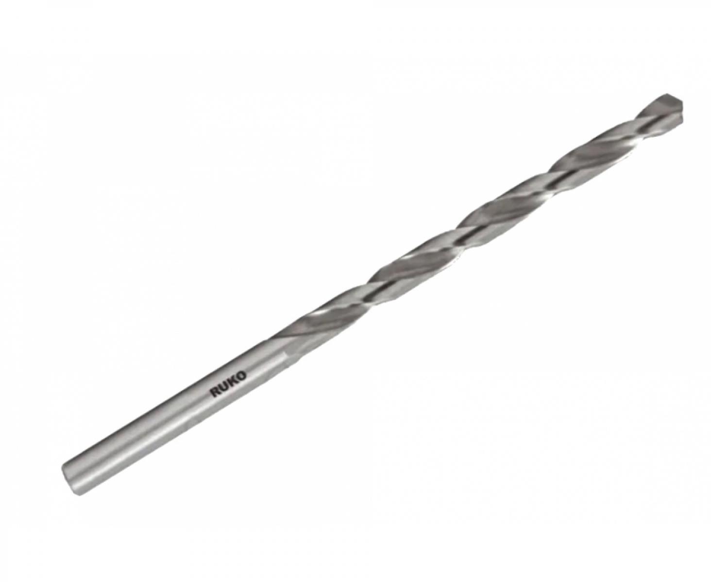 Сверло по металлу шлифованное удлиненное Ruko HSS-G 8,0 х 165 мм 203080 (10 шт)