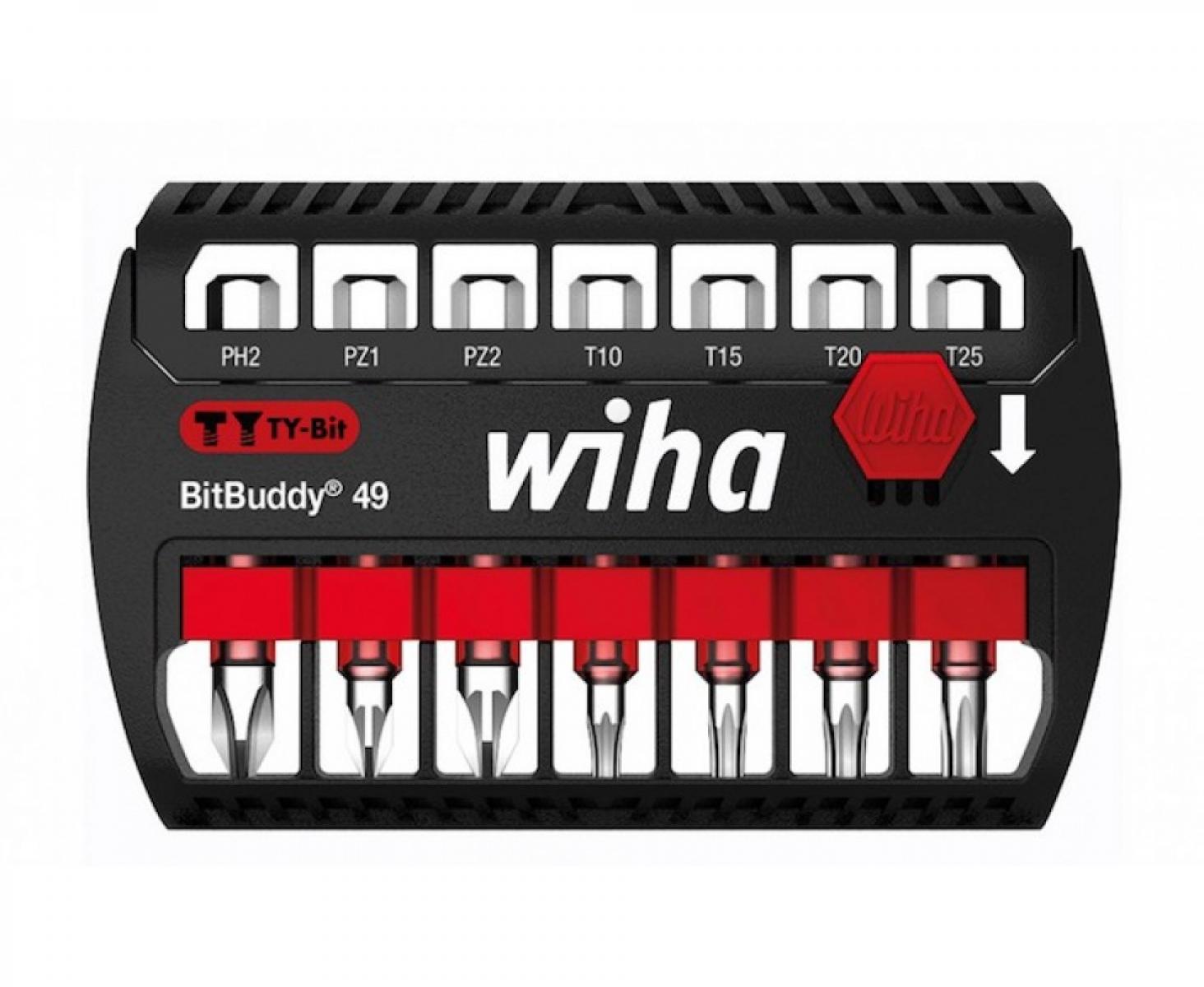 Набор с битами TY-Bit PH PZ TX Wiha BitBuddy 49 SB 7946-TY904 42117, 7 предметов