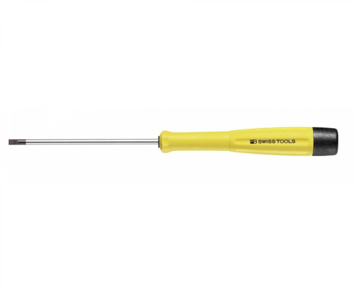 картинка Отвертка шлицевая прецизионная антистатическая ESD PB Swiss Tools PB 8128.1,8-60 ESD 0.30 x 1.8 от магазина "Элит-инструмент"