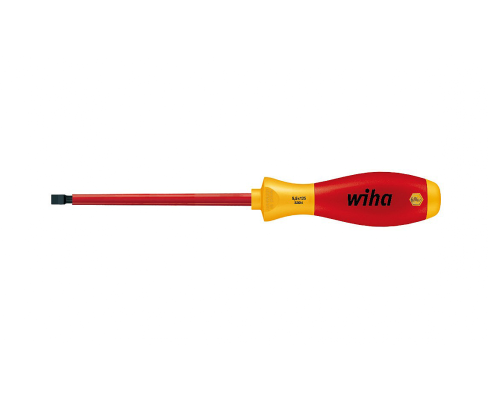 Отвертка Wiha SoftFinish electric Slotted 320N 00824 4,5 x 125 шлицевая