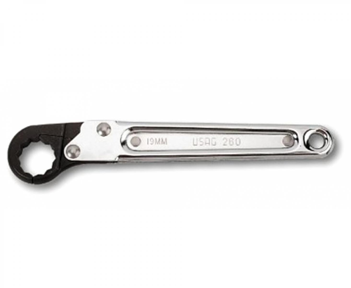 картинка Ключ гаечный накидной с трещоткой USAG 260 16 мм 260016 от магазина "Элит-инструмент"