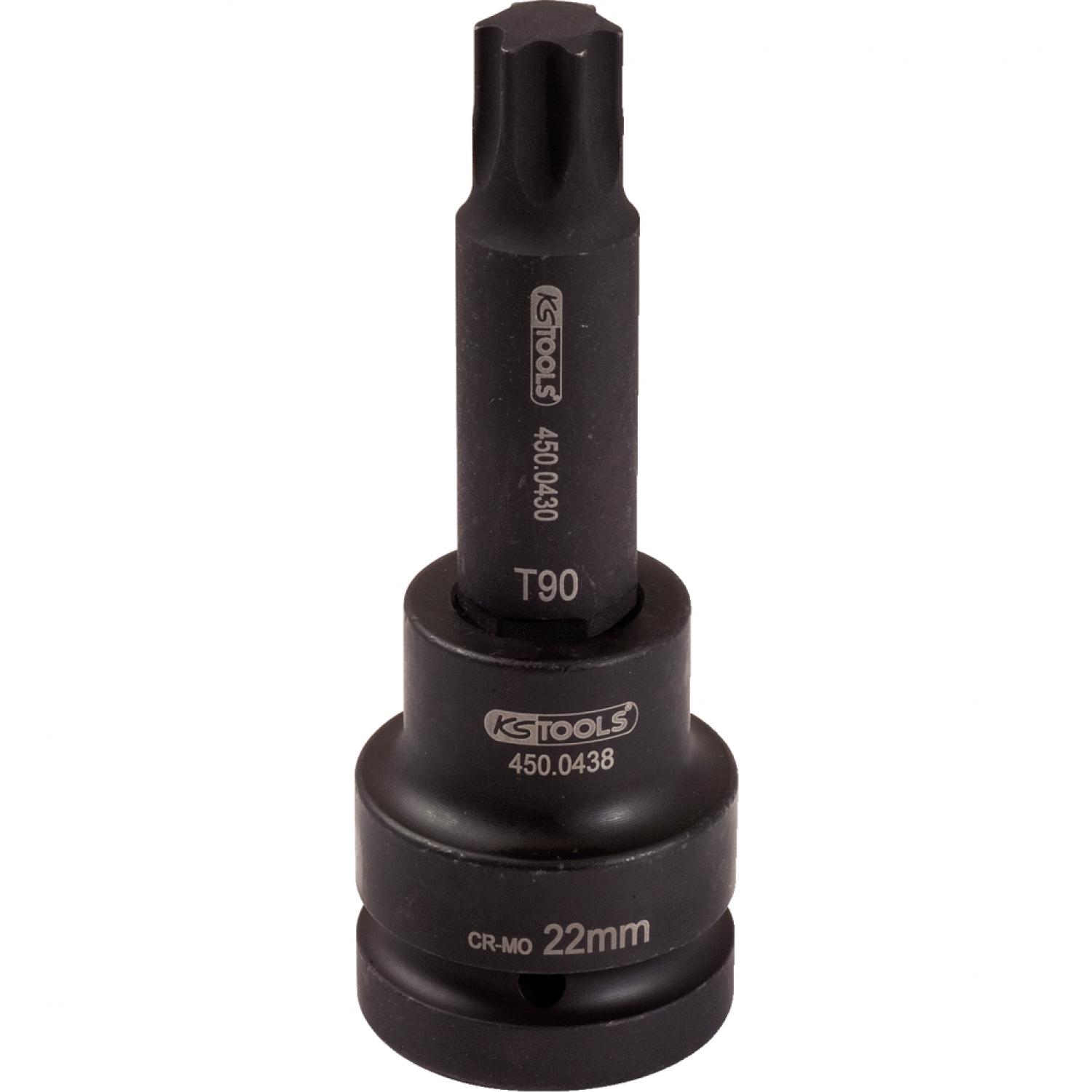 Силовая торцовая головка с битом 1" с профилем Torx, длинная, T70