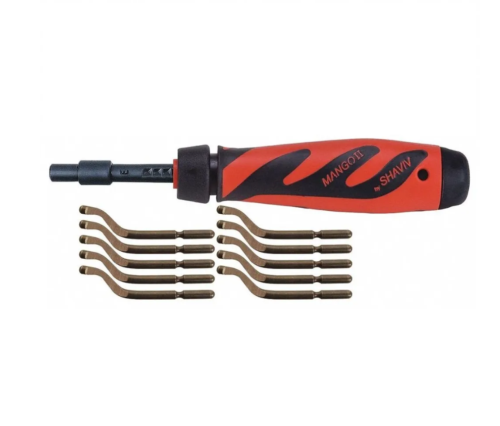 картинка Комплект для удаления заусенцев SHAVIV Long Reach Set Mango II E 10 E100 155-00181 10 лезвий B10 в комплекте от магазина "Элит-инструмент"