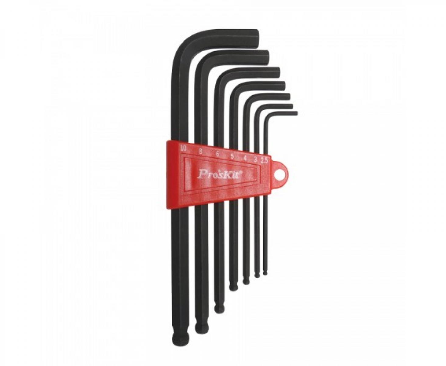 картинка Набор штифтовых ключей HEX ProsKit 8PK-025 от магазина "Элит-инструмент"