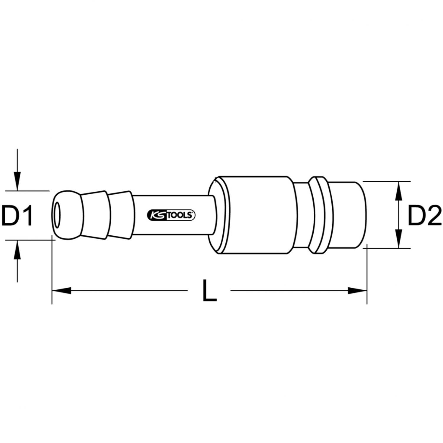 картинка Латунный вставной ниппель со шланговым наконечником, Ø 13 мм от магазина "Элит-инструмент"