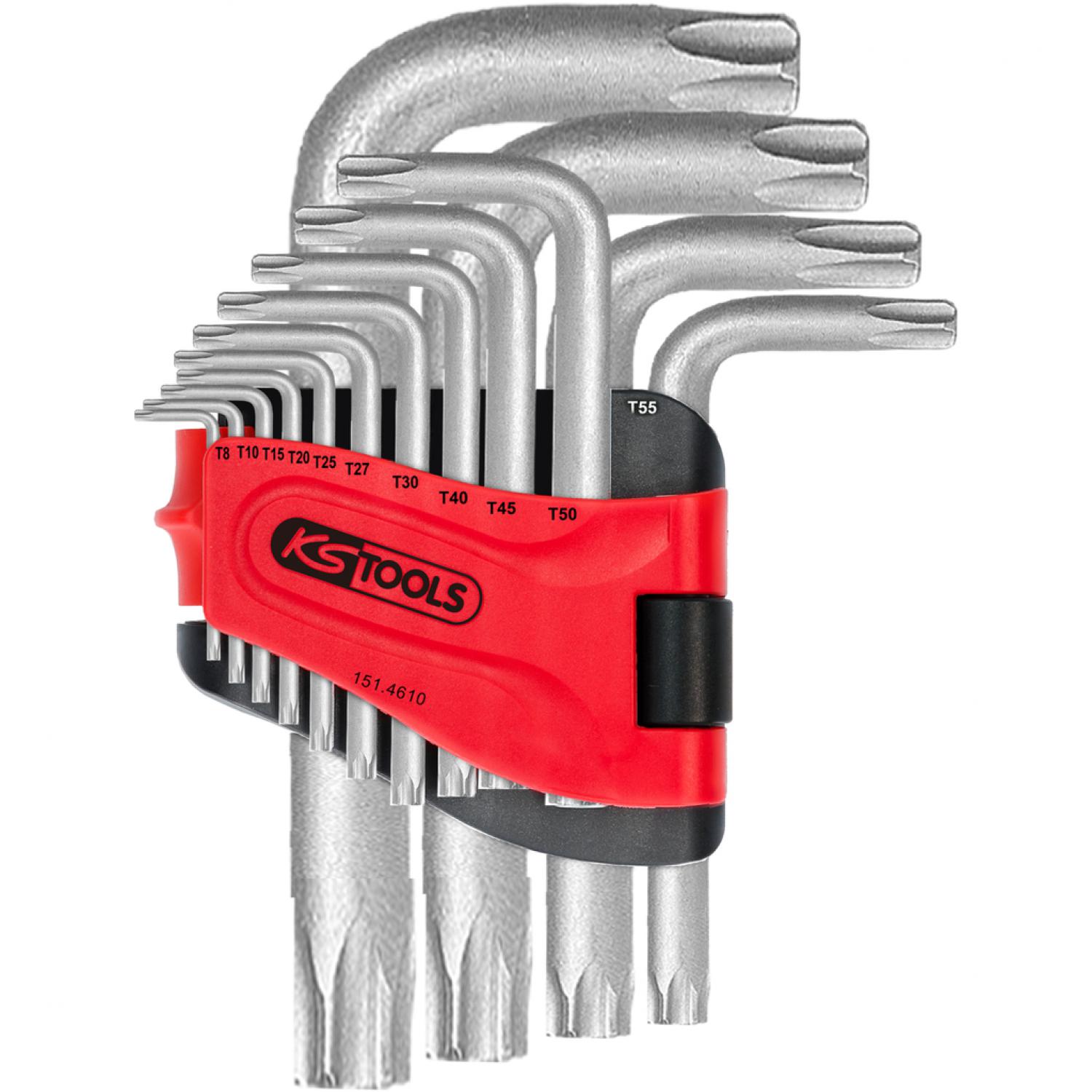 картинка комплект угловых штифтовых ключей с профилем Torx, короткий, 14 шт от магазина "Элит-инструмент"
