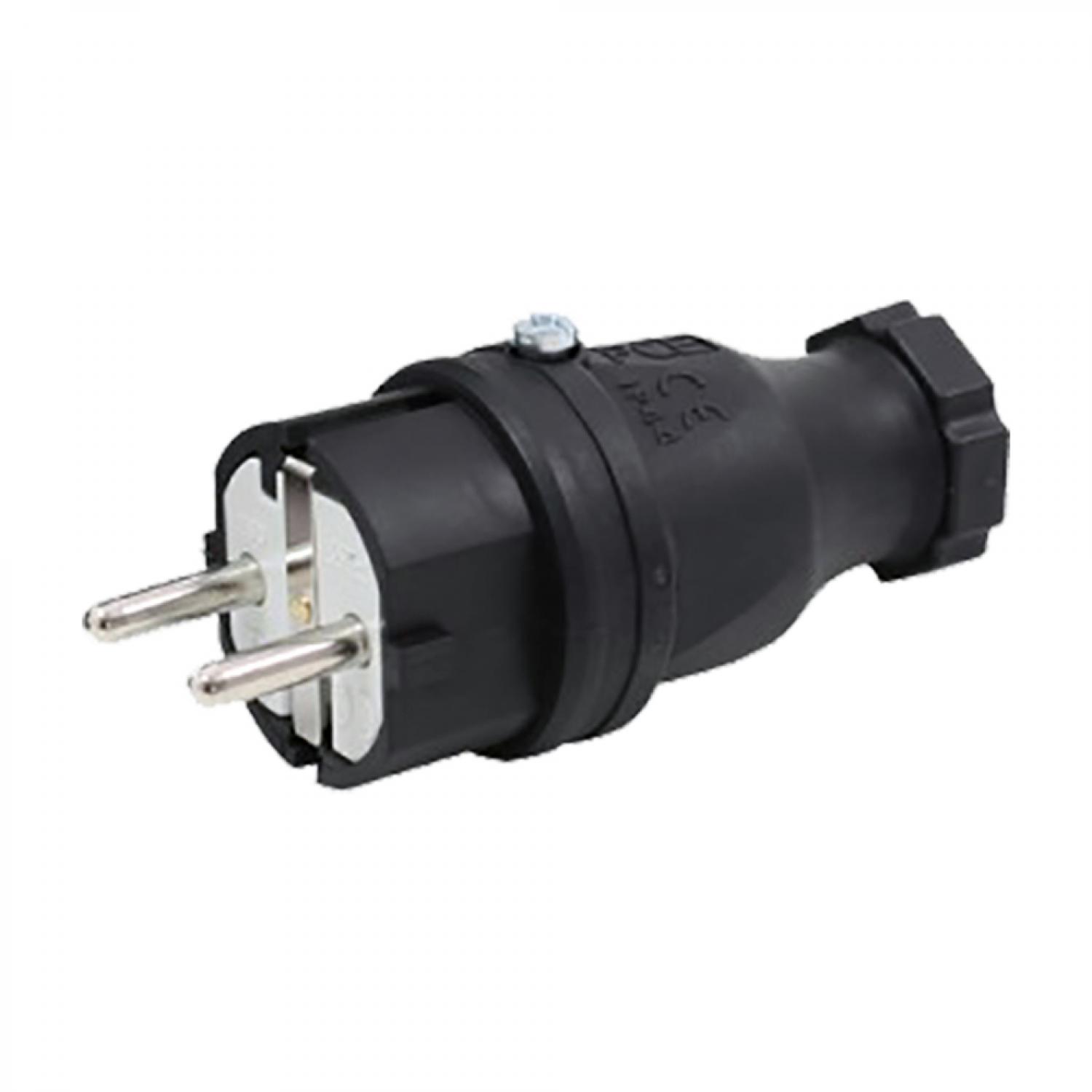 картинка Вилка кабельная обрезиненная Schuko от магазина "Элит-инструмент"