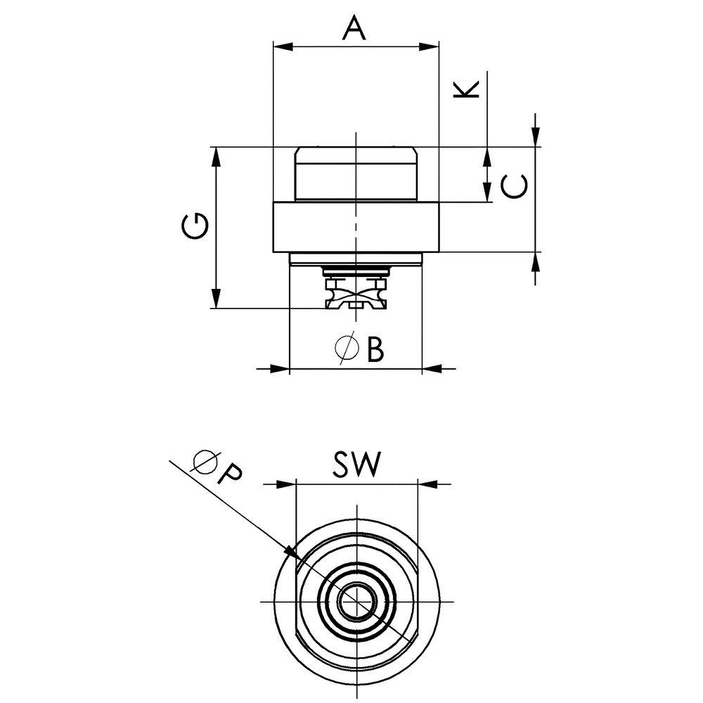 картинка Ввинчиваемый соединительный механизм АМF 424200 от магазина "Элит-инструмент"