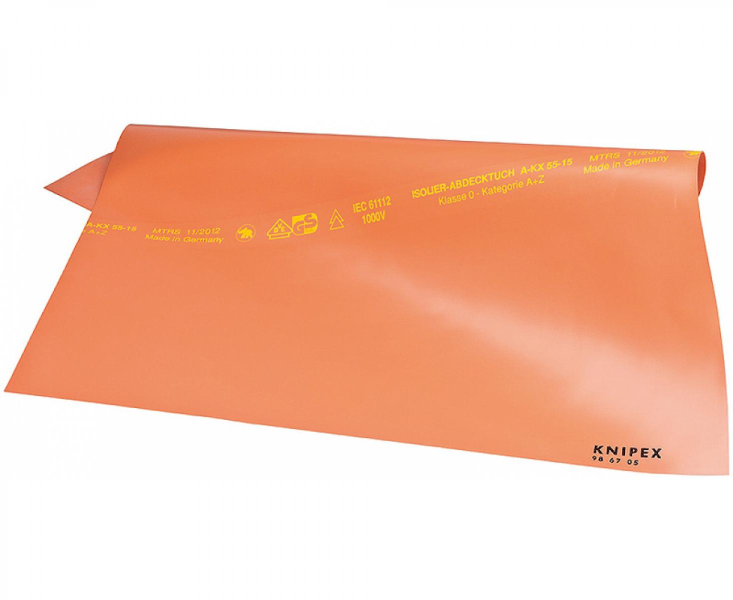 картинка Коврик изолирующий из резины (500 x 500 х 1 мм) Knipex KN-986705 от магазина "Элит-инструмент"