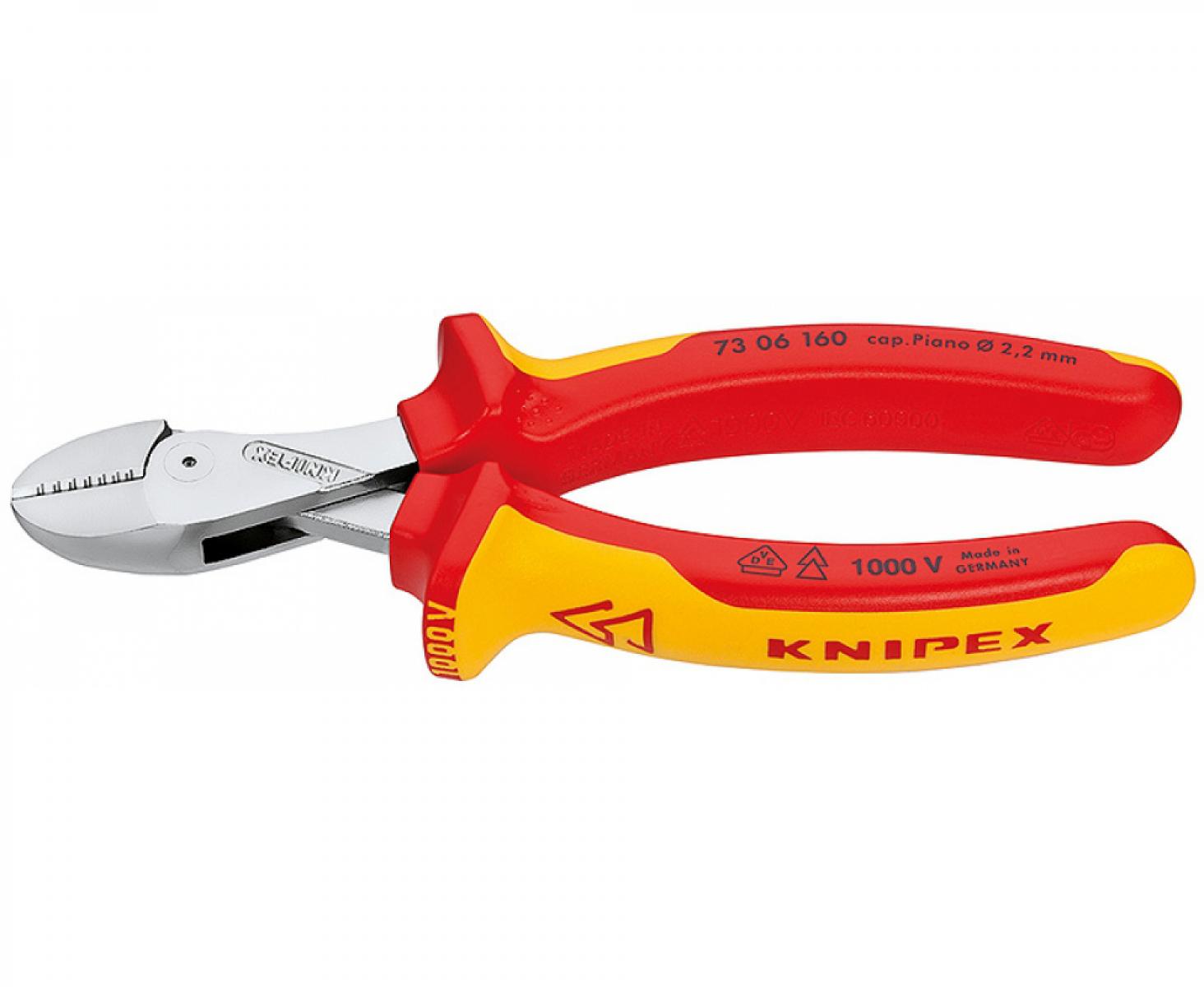 KNIPEX X-Cut VDE компактные кусачки боковые с высокой передачей усилия KN-7306160