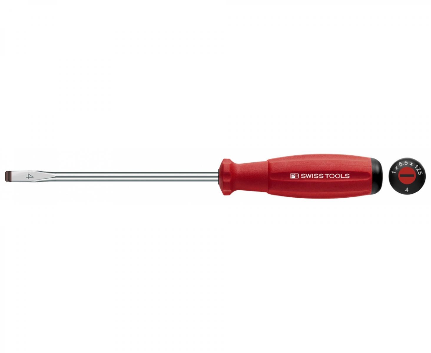 картинка Отвертка шлицевая SwissGrip PB Swiss Tools PB 8100.5-160 1.2 x 8 от магазина "Элит-инструмент"