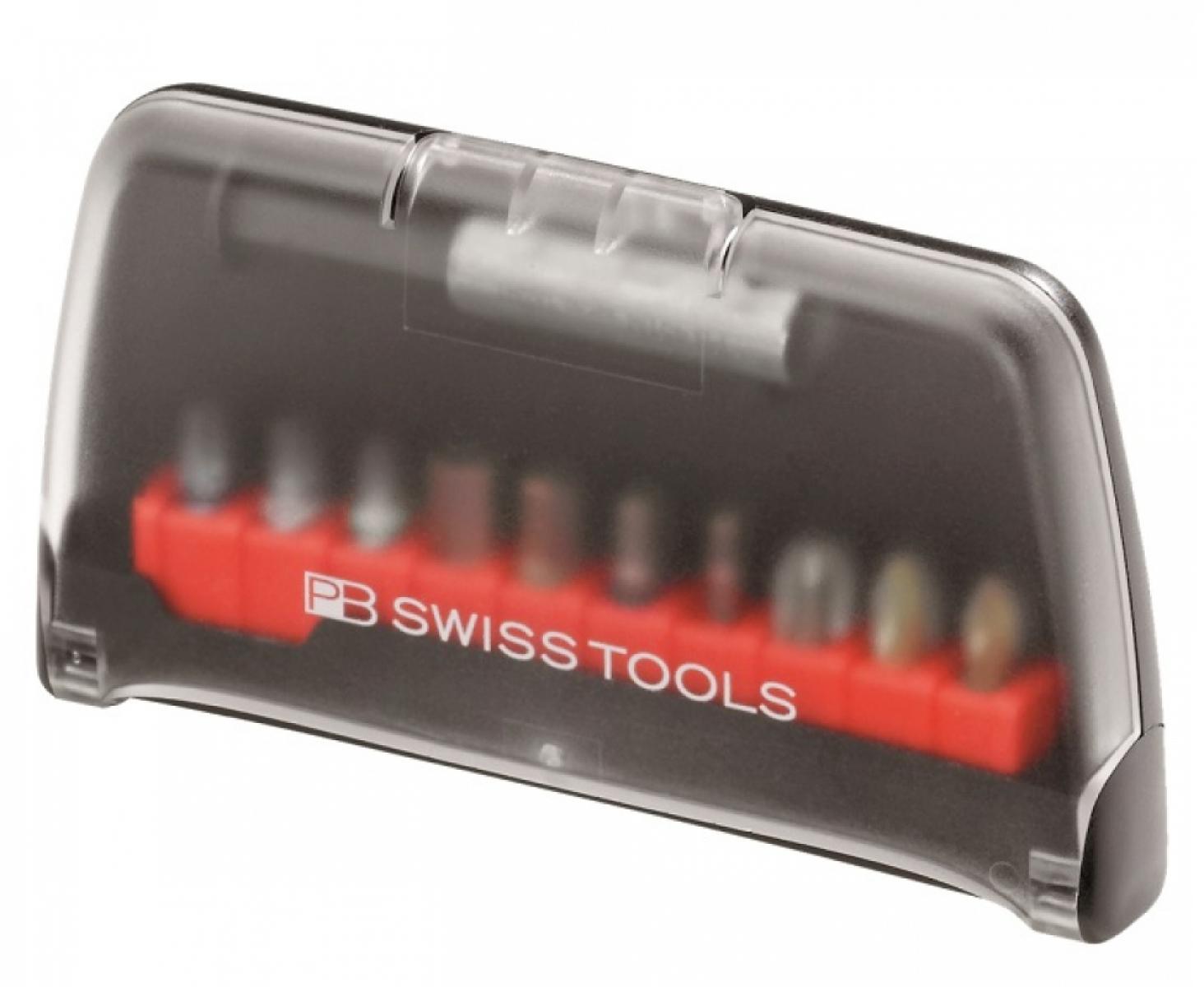 картинка Набор сменных бит SL PH PZ TX формы C6,3 PB Swiss Tools PB C6.989 10 шт. от магазина "Элит-инструмент"