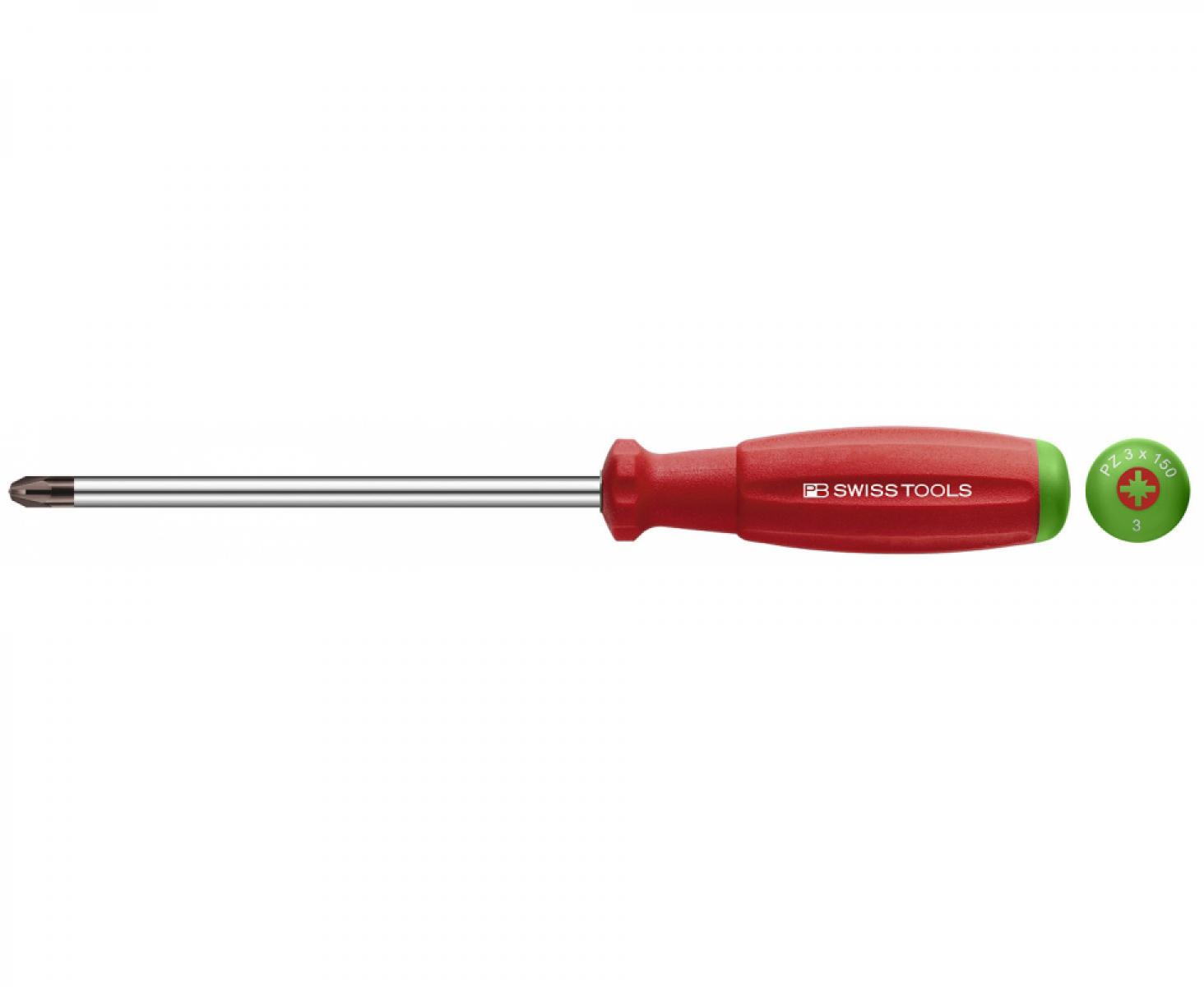 картинка Отвертка крестовая Pozidriv SwissGrip PB Swiss Tools PB 8192.1-80 PZ1 от магазина "Элит-инструмент"