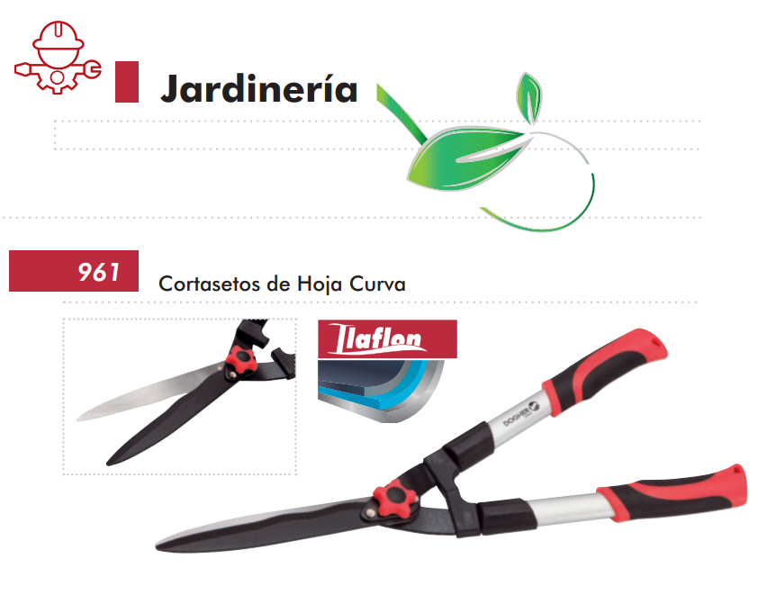 картинка Ножницы - кусторез для живой изгороди, для сада (рукоятки из стекловолокна) Dogher 961-003 от магазина "Элит-инструмент"