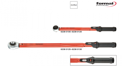 Динамометрический ключ 3/4" от 80-400 Н/м Format 6238 0125 Fplus, Германия