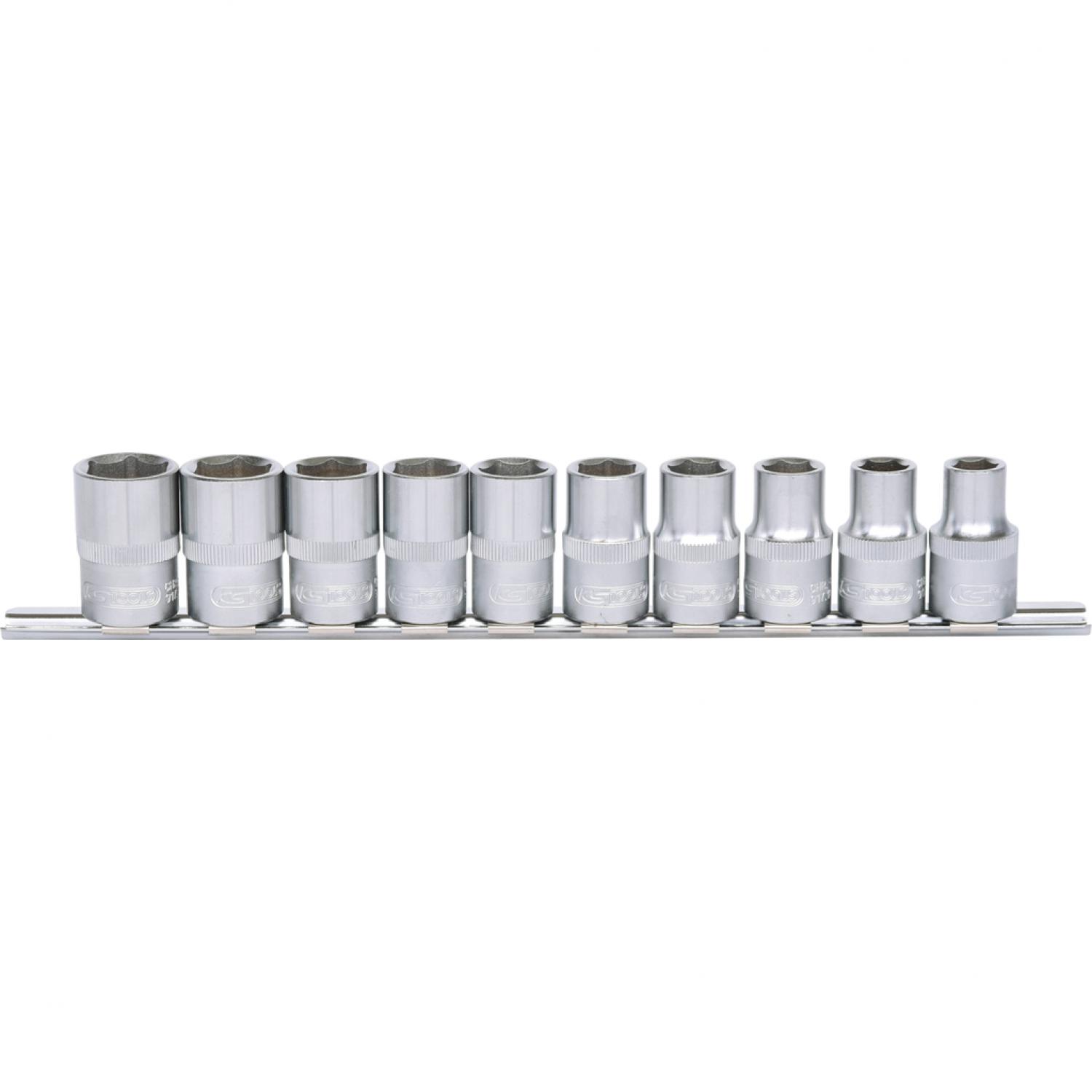 картинка Комплект шестигранных торцовых головок 1/2", 10 шт, 10-19 мм от магазина "Элит-инструмент"