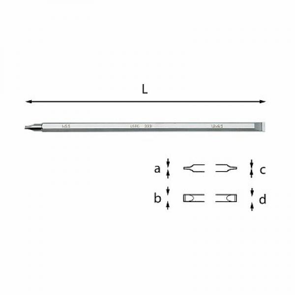 Реверсивные наконечники COMBIDRIVE для винтов с прорезью в головке 333 I U03330003