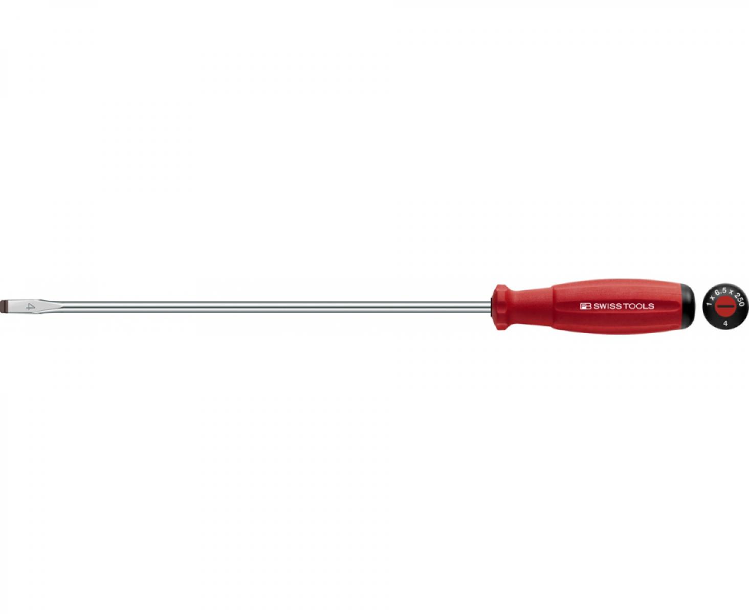 картинка Отвертка шлицевая SwissGrip PB Swiss Tools PB 8140.5-100 1.2 x 8 от магазина "Элит-инструмент"