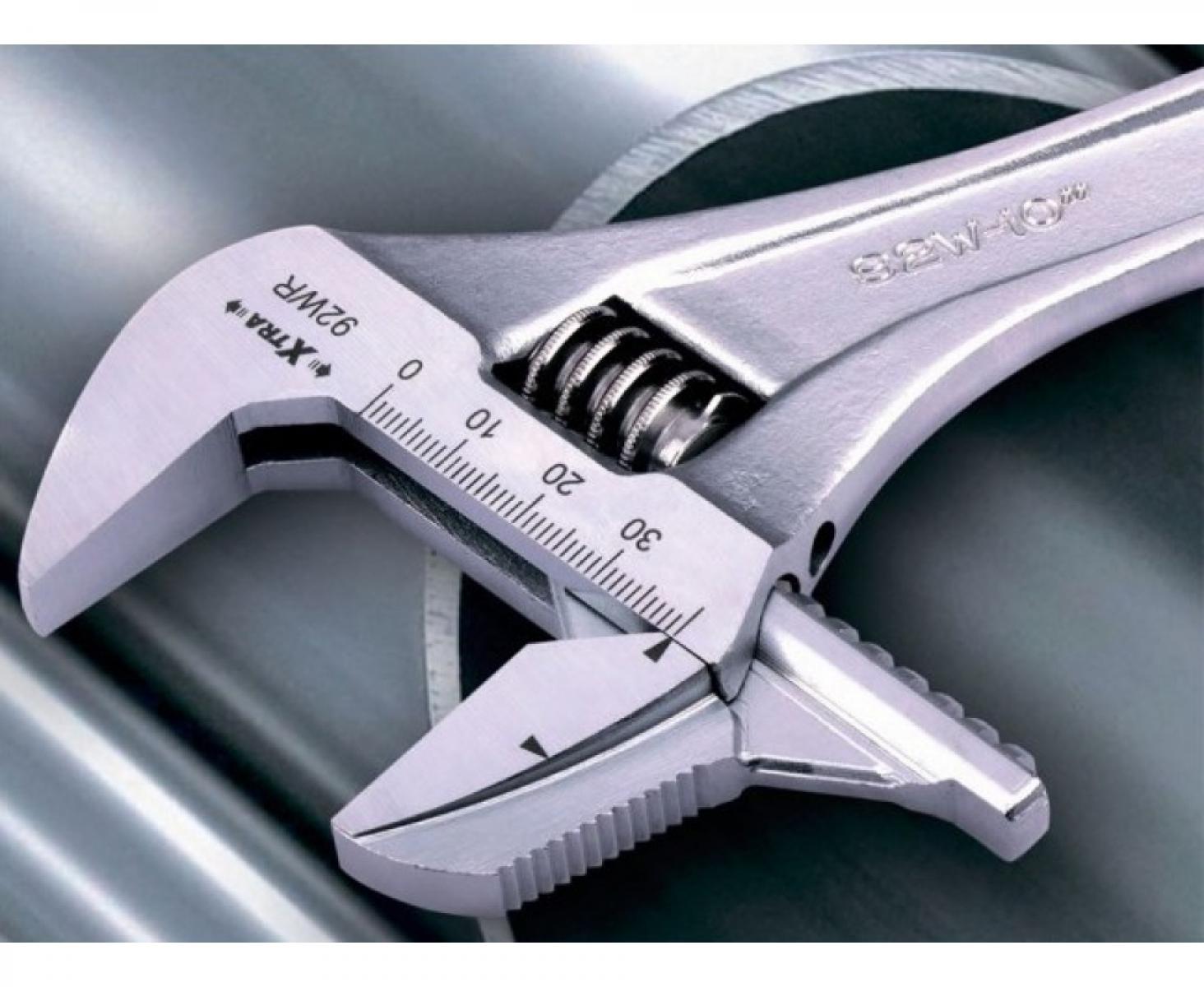 картинка Ключ гаечный разводной со съемными губками хромированный 45 мм Irega 92WR(CN-MM-P)/CE-12 от магазина "Элит-инструмент"