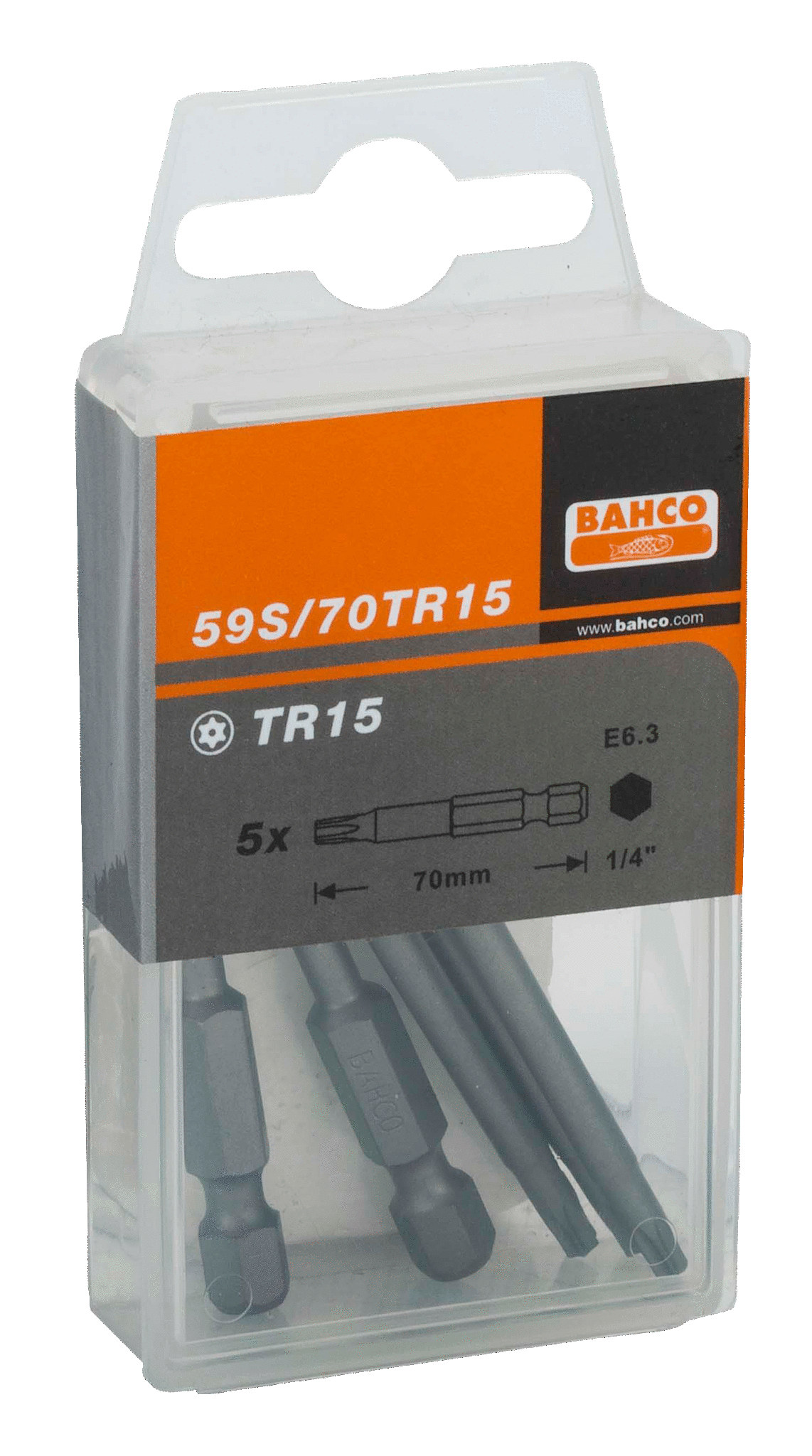 картинка Стандартные биты для отверток Torx® TR, 70 мм BAHCO 59S/70TR40 от магазина "Элит-инструмент"