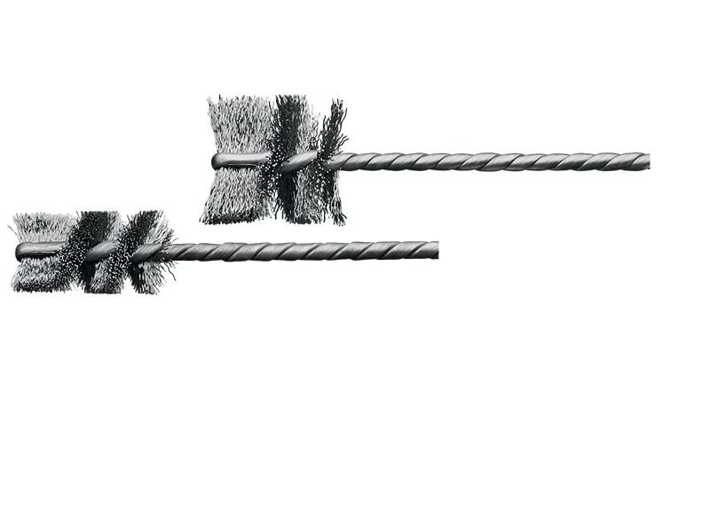 картинка Микро ерш IBH со стальной проволокой диаметр 19 мм ворс 0,12 мм от магазина "Элит-инструмент"