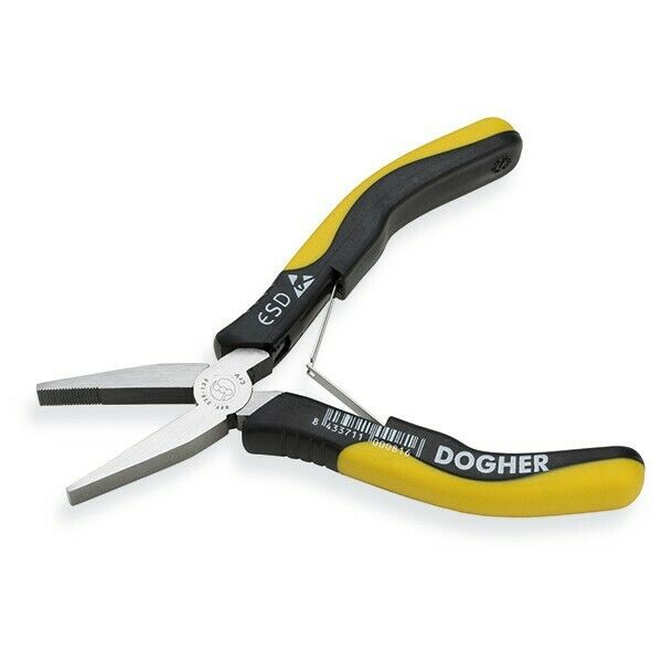 картинка Антистатические малые плоскогубцы плоские, комбинированные ESD Dogher 238-125 от магазина "Элит-инструмент"